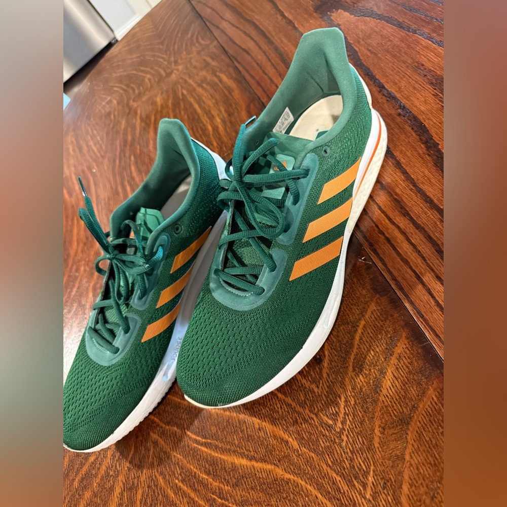 adidas Green and Orange Sneakers - Picture 2 of 5